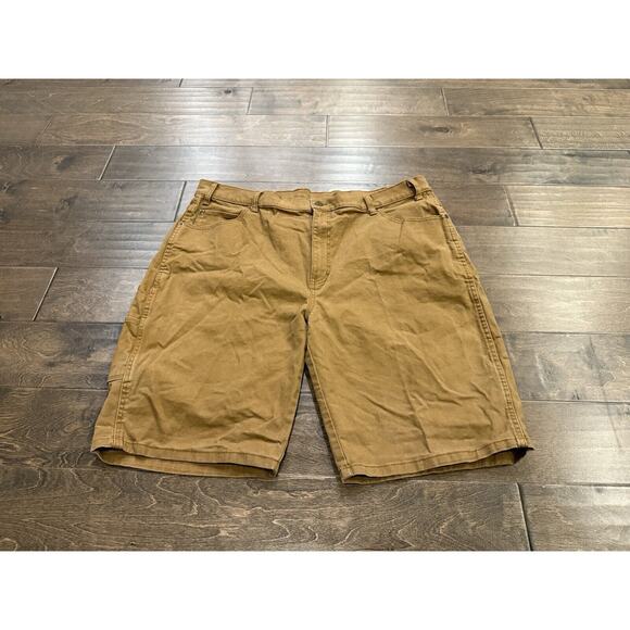Dickies Mens Brown Duck Canvas Outdoors Workwear Shorts Size 40 - Picture 2 of 8